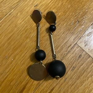 Black & Gold Modern Earrings
